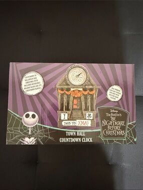 The Nightmare Before Christmas Town Hall Countdown Clock - Purple